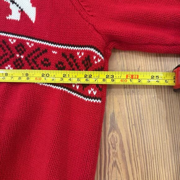 Chaps‎ Men's Classic Fit Holiday Nordic Inspired Polar Bear Mockneck Sweater XL - Picture 7 of 8